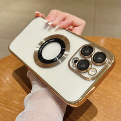 Mobile Phone Case For iPhone 16 Electroplating Magsafe TPU Phone Case