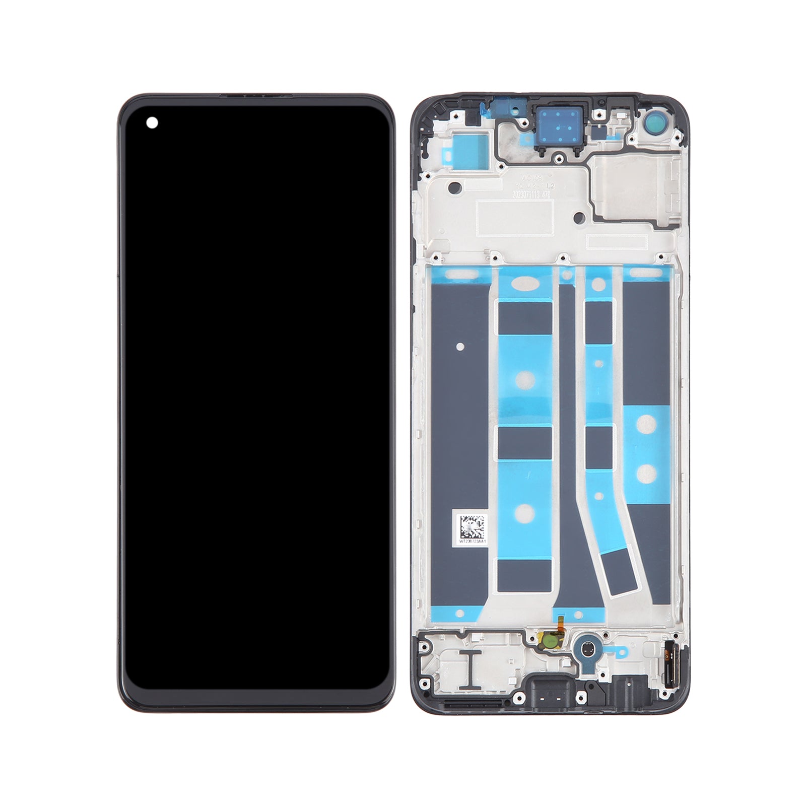 For OPPO A78 4G CPH2565 OLED LCD Screen Digitizer Full Assembly with Frame