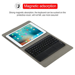 Universal Detachable Bluetooth Keyboard + Leather Case with Touchpad for iPad 9-10 inch