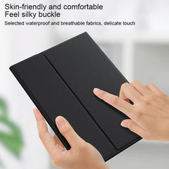 HK006D Square Keys Detachable Bluetooth Keyboard Leather Case with White Backlight & Holder for iPad mini 6