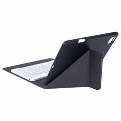 H-102S Monochrome Backlight Bluetooth Keyboard Leather Case with Rear Three-fold Holder