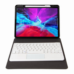 H-097C Touch Bluetooth Keyboard Leather Case with Rear Three-fold Holder, For iPad Pro 11 inch 2021 & 2020 & 2018 / Air 2020 10.9