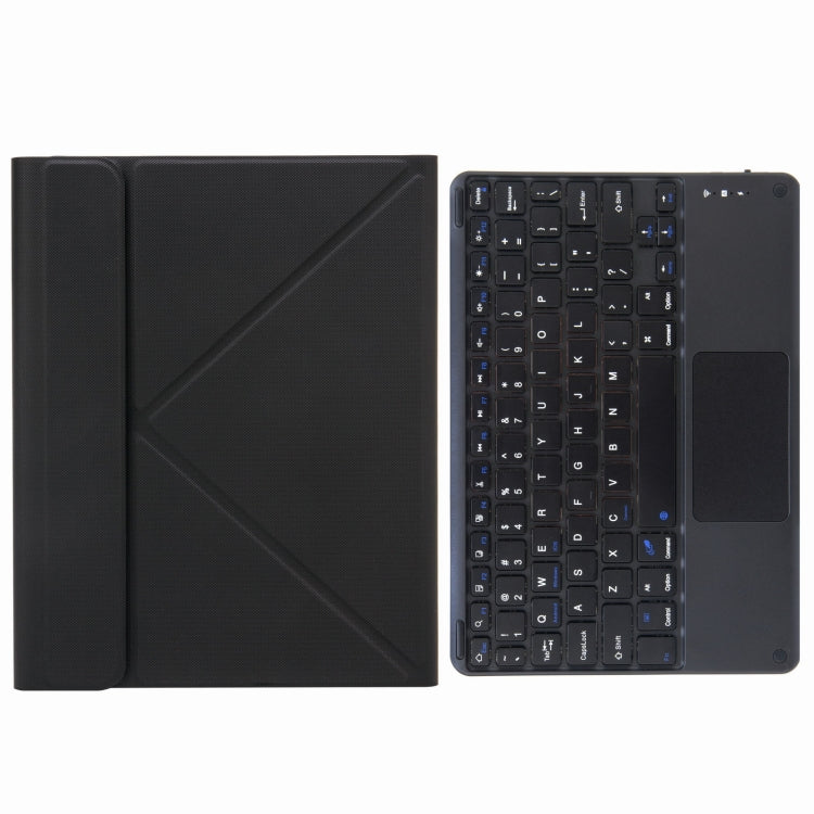 H-097C Touch Bluetooth Keyboard Leather Case with Rear Three-fold Holder, For iPad Pro 11 inch 2021 & 2020 & 2018 / Air 2020 10.9