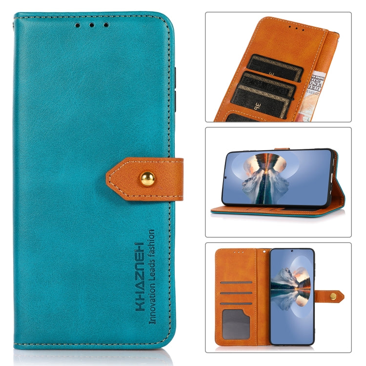 KHAZNEH Dual-color Cowhide Texture Flip Leather Phone Case, Series 1