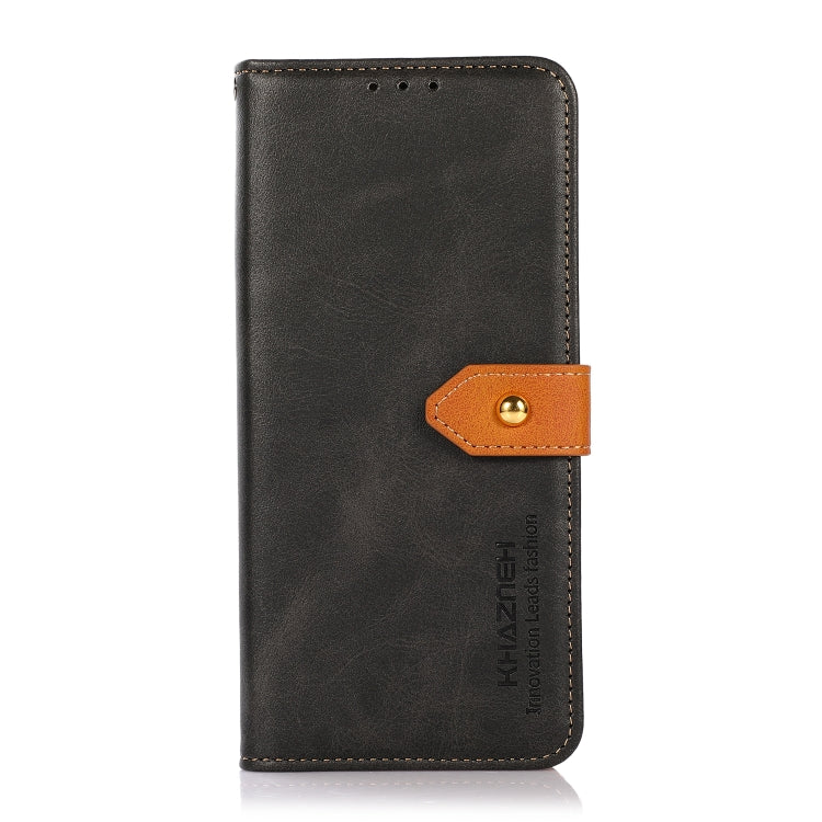 KHAZNEH Dual-color Cowhide Texture Flip Leather Phone Case, Series 1