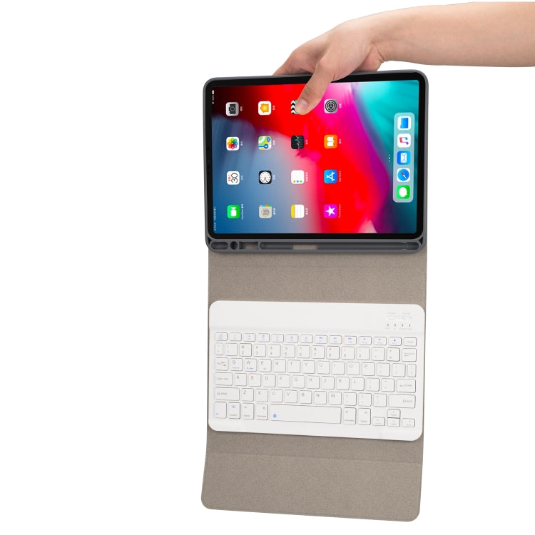 Cloth Texture Detachable Magnetic Bluetooth Keyboard Horizontal Flip Leather Case for iPad Pro 11 2020 / 2018 with Holder & Pen Slot