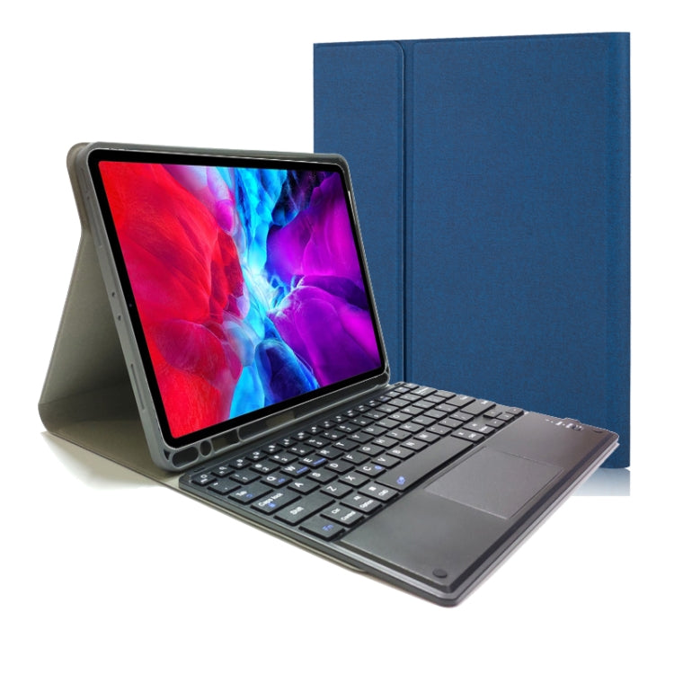 Detachable Touch Bluetooth Keyboard TPU Horizontal Flip Leather Case for iPad Pro 11 2020 / 2018 with Holder & Pen Slot