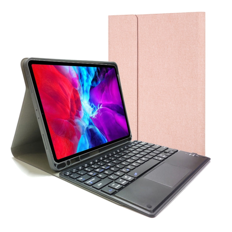 Detachable Touch Bluetooth Keyboard TPU Horizontal Flip Leather Case for iPad Pro 11 2020 / 2018 with Holder & Pen Slot