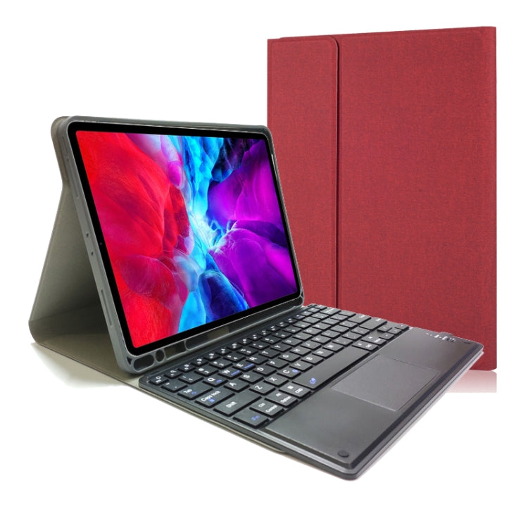 Detachable Touch Bluetooth Keyboard TPU Horizontal Flip Leather Case for iPad Pro 11 2020 / 2018 with Holder & Pen Slot