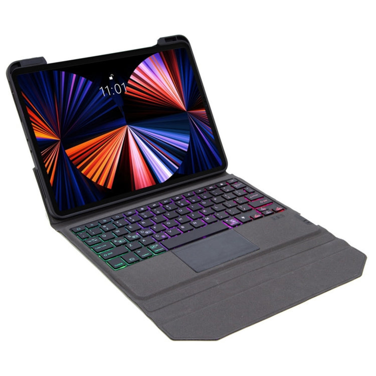 Integrated Bluetooth Keyboard Leather Case with Backlight & Touchpad & Holder