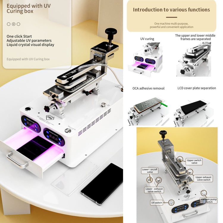 TBK 258S Intelligent Multi-function UV Cured Disassembly Machine