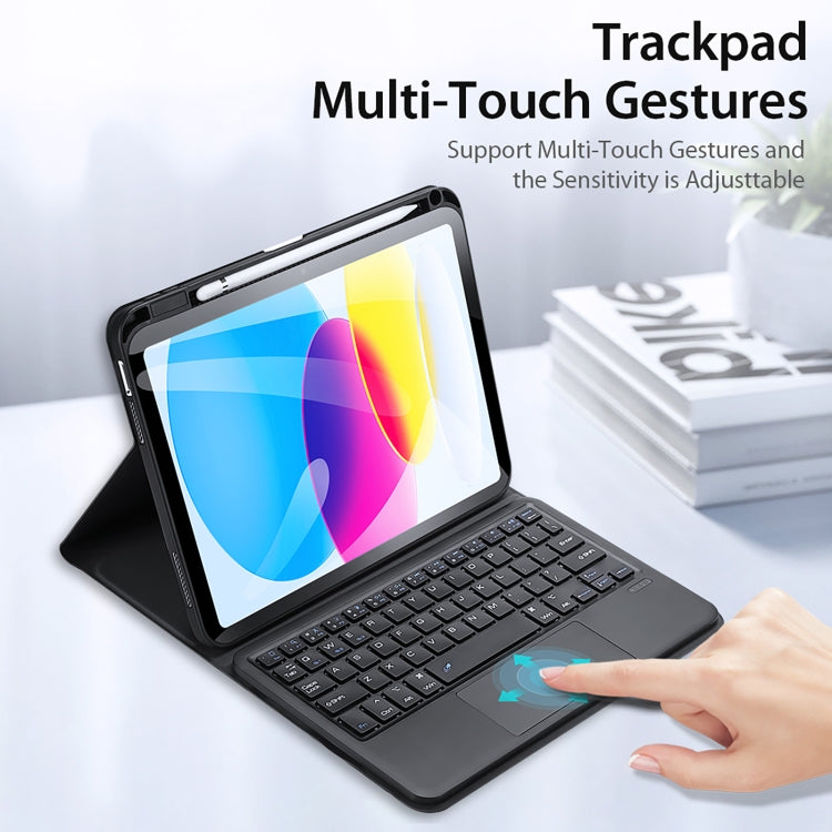 DUX DUCIS Bluetooth Keyboard Leather Case with Touchpad & Smart Sleep Function