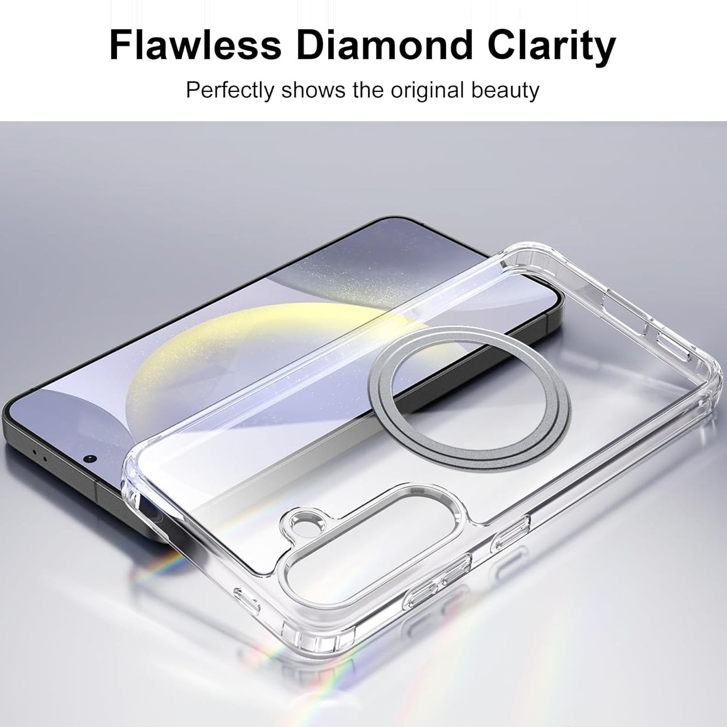 For Samsung Galaxy S24 5G Transparent Frosted MagSafe Phone Case