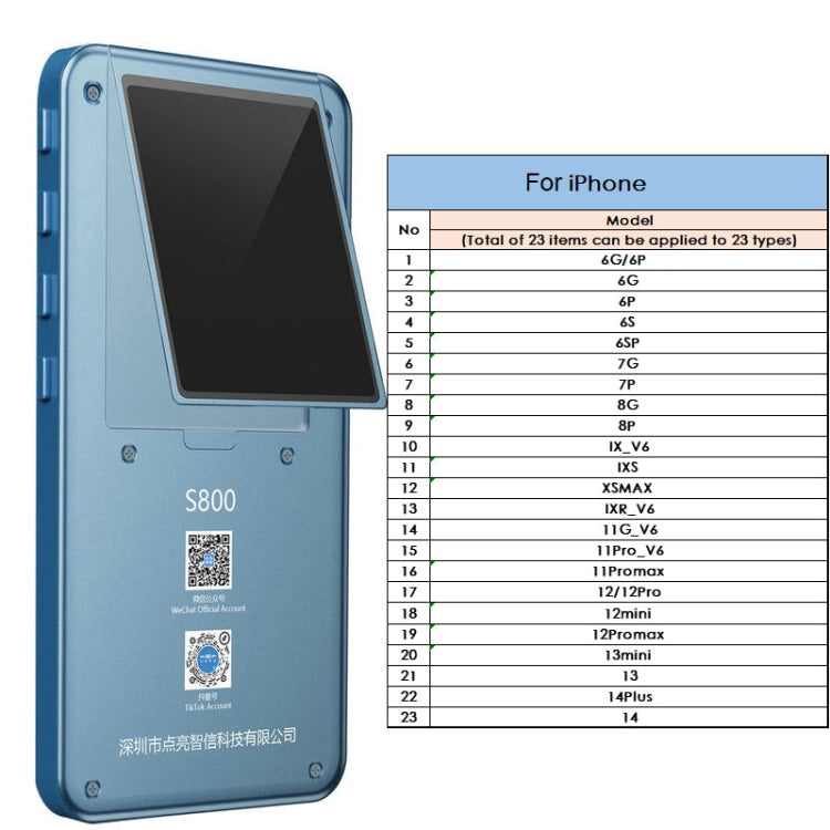 DL S800 Multi-functional LCD Screen True Tone Test Tool