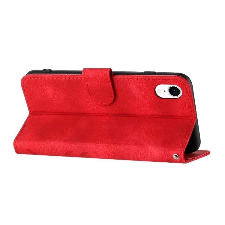 Line Pattern Skin Feel Leather Phone Case, For iPhone XR, For iPhone XS Max, For iPhone 6 Plus/7 Plus/8 Plus, For iPhone 5s / SE