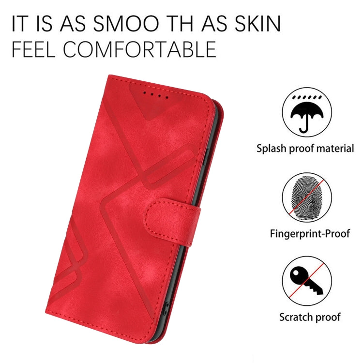 Line Pattern Skin Feel Leather Phone Case, For iPhone XR, For iPhone XS Max, For iPhone 6 Plus/7 Plus/8 Plus, For iPhone 5s / SE