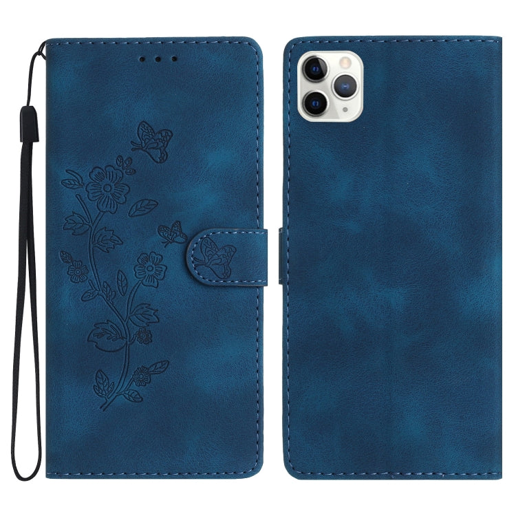 Flower Butterfly Embossing Pattern Leather Phone Case, Series 1