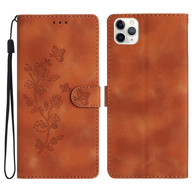 Flower Butterfly Embossing Pattern Leather Phone Case, Series 1