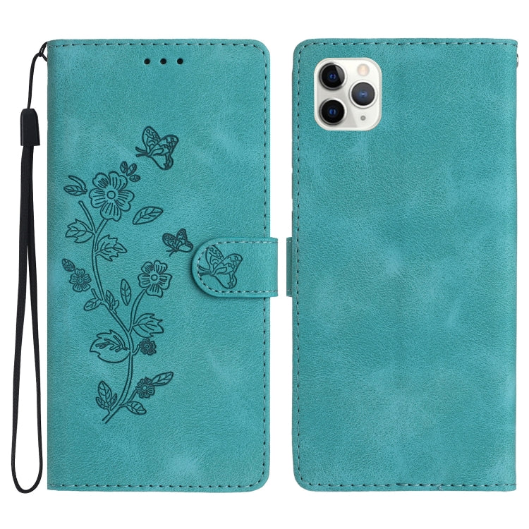 Flower Butterfly Embossing Pattern Leather Phone Case, Series 1