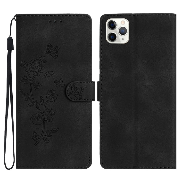 Flower Butterfly Embossing Pattern Leather Phone Case, Series 1