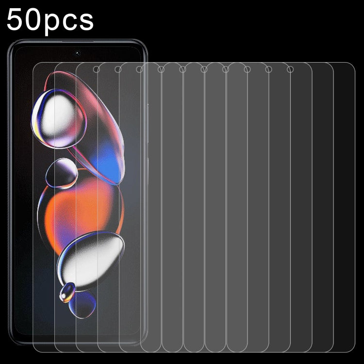 50pcs 0.26mm 9H 2.5D Tempered Glass Film