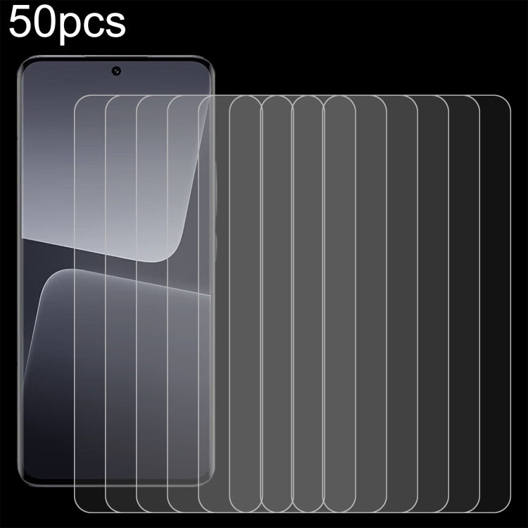 50pcs 0.26mm 9H 2.5D Tempered Glass Film