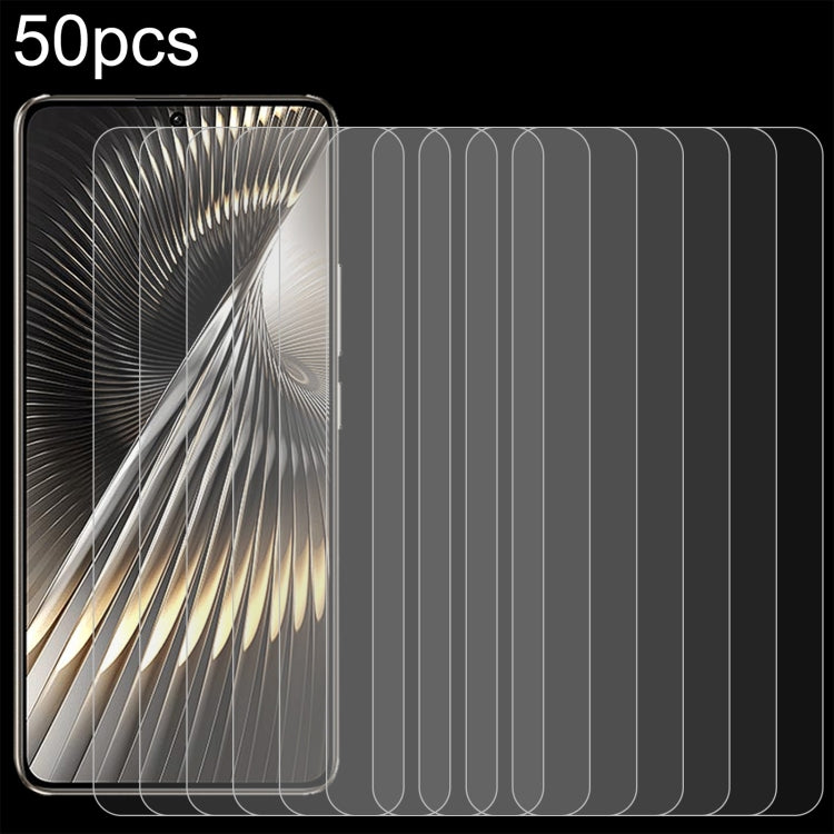 50pcs 0.26mm 9H 2.5D Tempered Glass Film