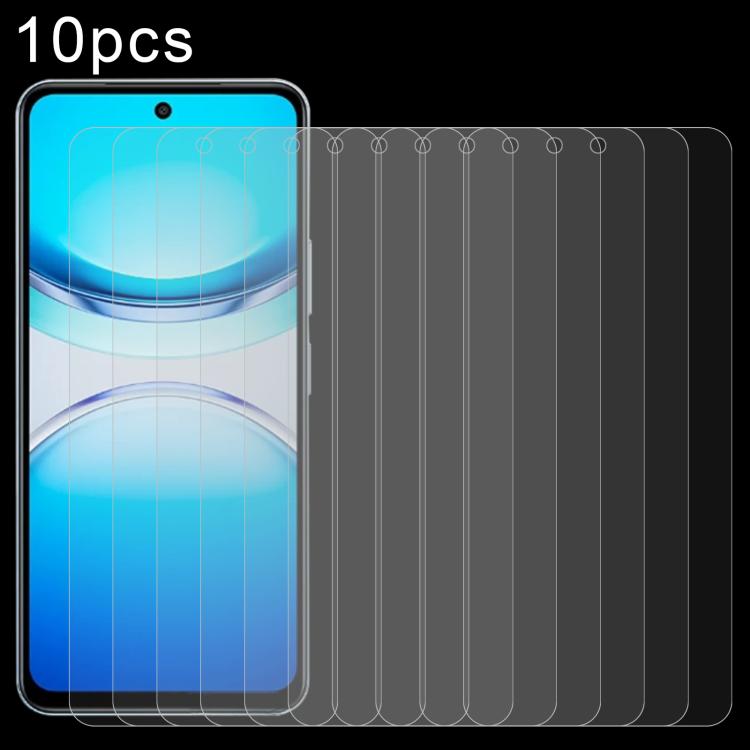 10pcs 0.26mm 9H 2.5D Tempered Glass Film, For vivo Y300t / iQOO Z10x, For vivo V50 / V50e, For vivo V50 Lite 4G, For vivo Y300i, For vivo Y39 5G, For vivo V50 Lite 5G, For vivo T4x, For vivo Y29s 5G, For vivo iQOO Neo 10R, For vivo Y29 5G / 4G���������...