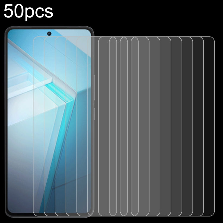 50pcs 0.26mm 9H 2.5D Tempered Glass Film, Series 1