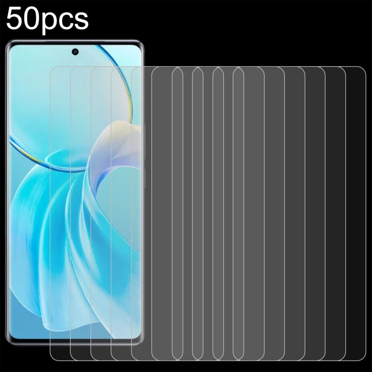 50pcs 0.26mm 9H 2.5D Tempered Glass Film, Series 1