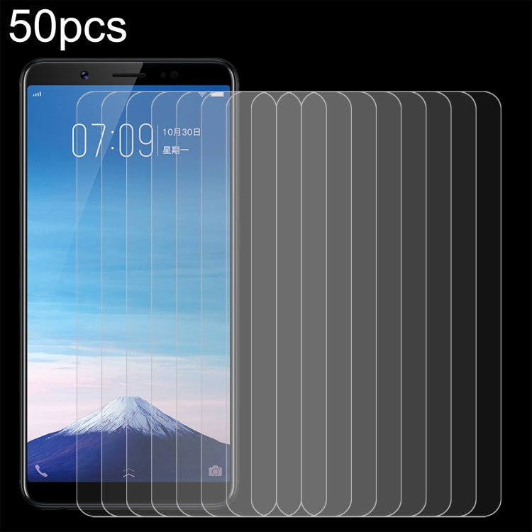 50pcs 0.26mm 9H 2.5D Tempered Glass Film, Series 1