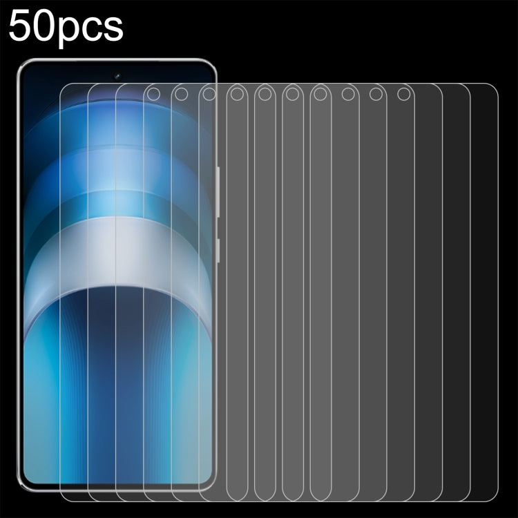 50pcs 0.26mm 9H 2.5D Tempered Glass Film, For vivo Y200 GT / iQOO Z9 Turbo+, For vivo iQOO Z9 Lite / Y03t / Y37 Pro, For vivo X100s / Y300 Pro, For vivo Y18s / Y37m 5G, For vivo Y36t 4G / Y28s / T3 Lite, For vivo iQOO Neo9s Pro / Pro+ / S19������������...