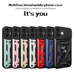 For iPhone 16 Sliding Camera Cover Design TPU+PC Phone Case