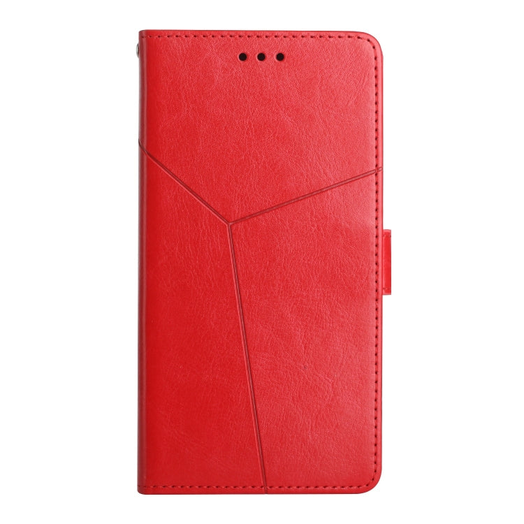 HT01 Y-shaped Pattern Flip Leather Phone Case, For iPhone 15