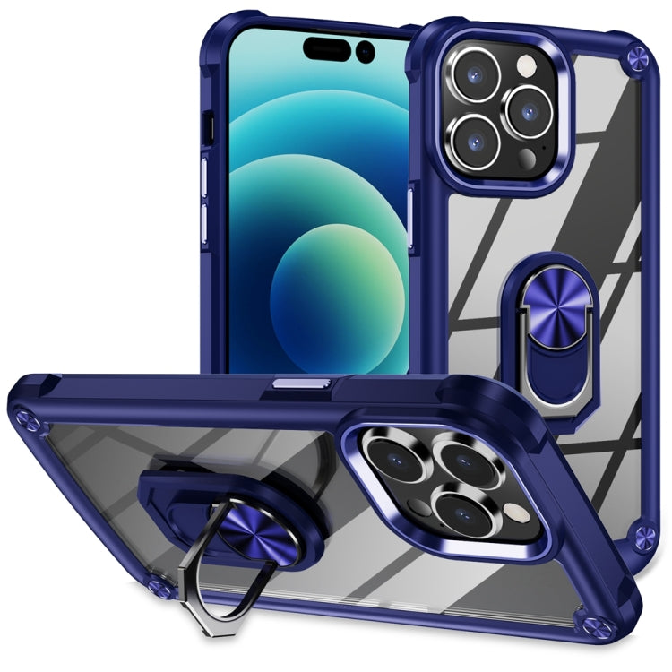 TPU + PC Lens Protection Phone Case with Ring Holder, Series 1