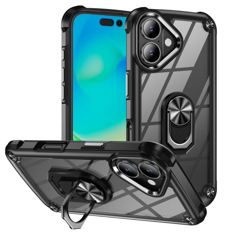 TPU + PC Lens Protection Phone Case with Ring Holder, Series 1