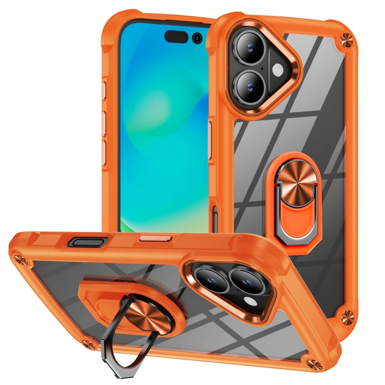 TPU + PC Lens Protection Phone Case with Ring Holder, Series 1