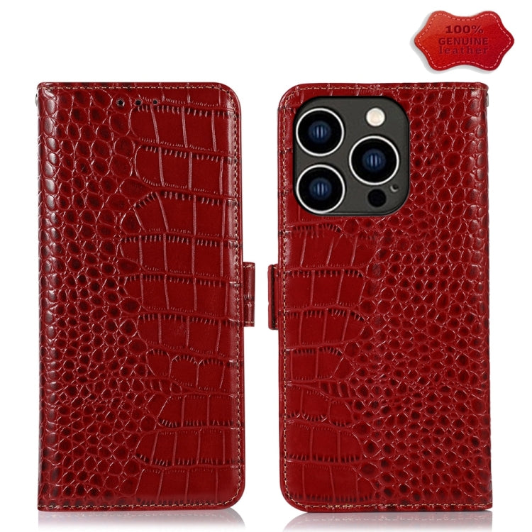 Crocodile Top Layer Cowhide Leather Phone Case, Series 1