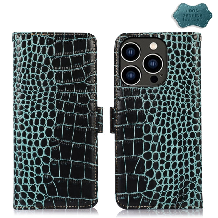 Crocodile Top Layer Cowhide Leather Phone Case, Series 1