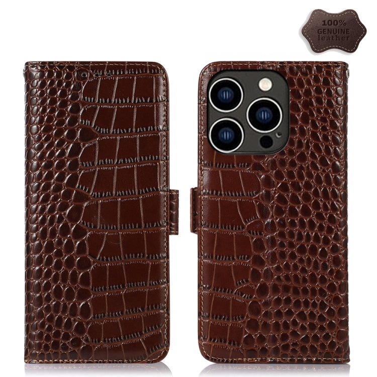 Crocodile Top Layer Cowhide Leather Phone Case, Series 1