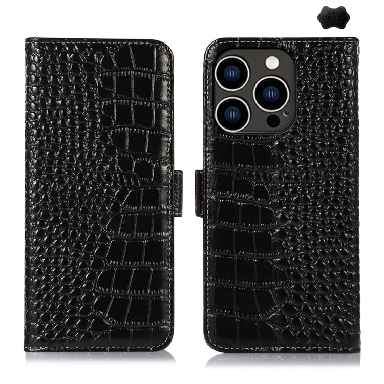 Crocodile Top Layer Cowhide Leather Phone Case, Series 1