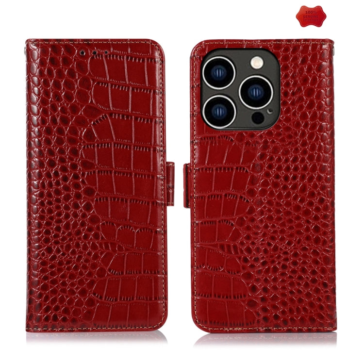 Crocodile Top Layer Cowhide Leather Phone Case, Series 1