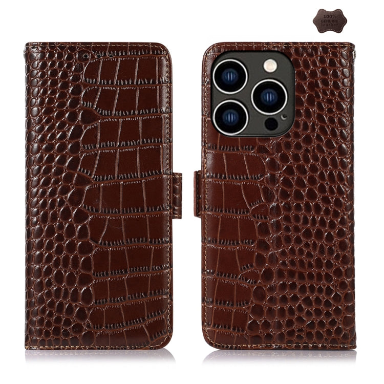 Crocodile Top Layer Cowhide Leather Phone Case, Series 1