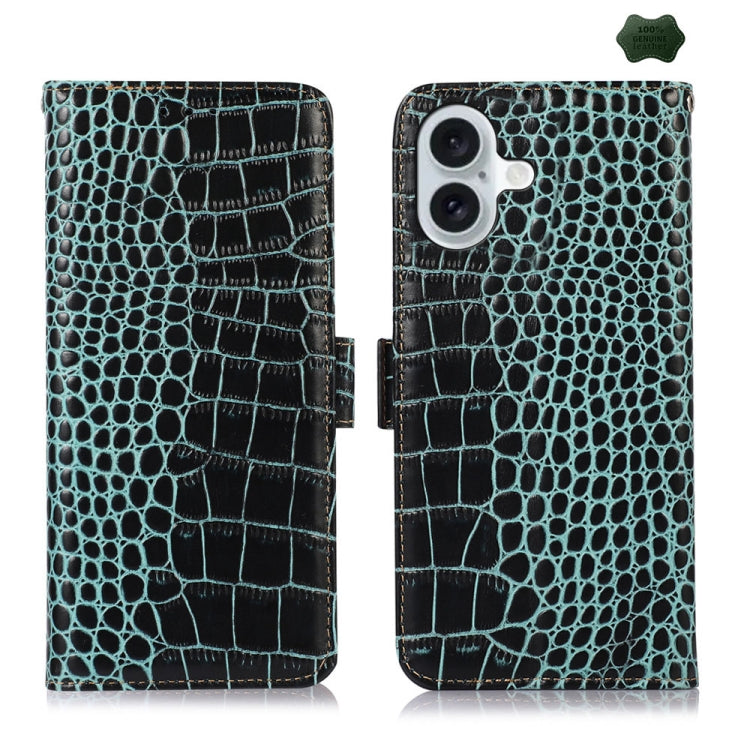 Crocodile Top Layer Cowhide Leather Phone Case, Series 1