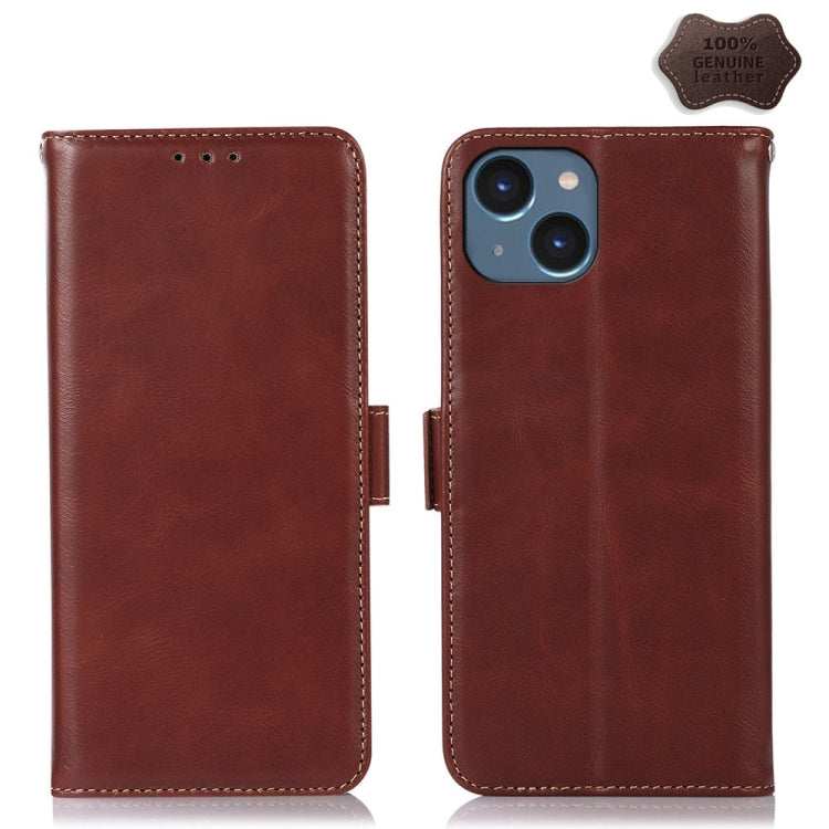 Crazy Horse Top Layer Cowhide Leather Phone Case, Series 1