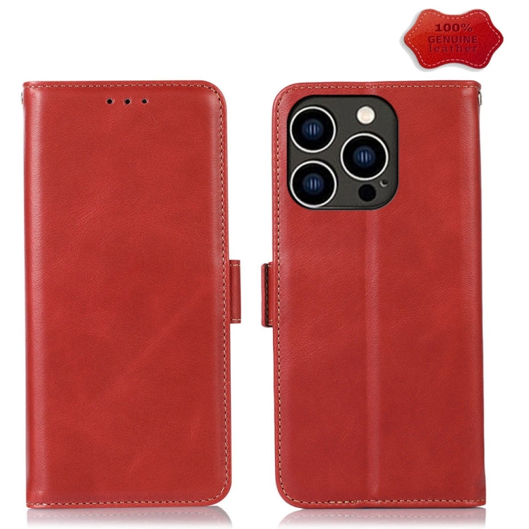 Crazy Horse Top Layer Cowhide Leather Phone Case, Series 1