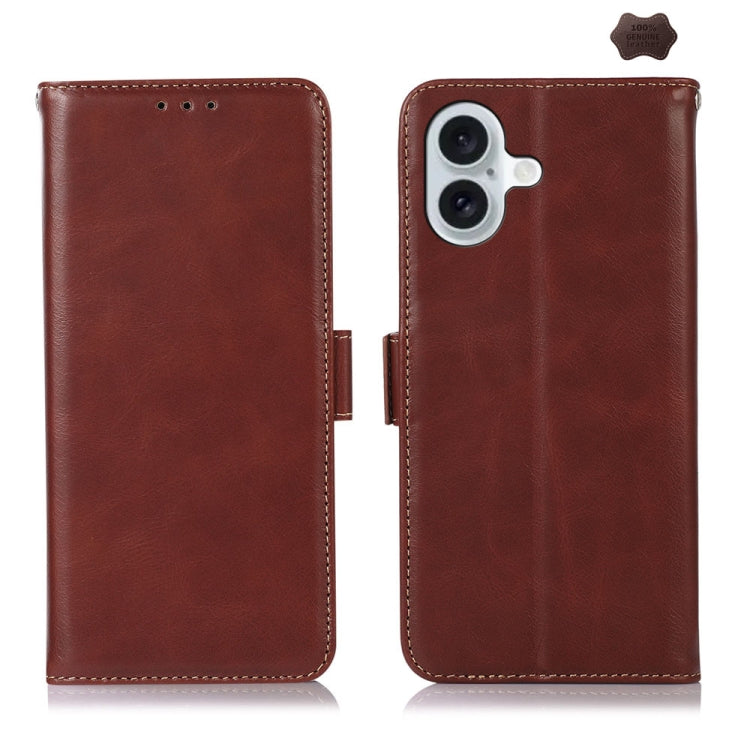 Crazy Horse Top Layer Cowhide Leather Phone Case, Series 1