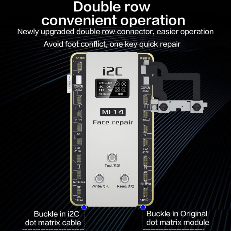 i2C MC14 Dot Matrix Repair Instrument for iPhone X to 14Pro Max / iPad Pro 3 / 4 Series