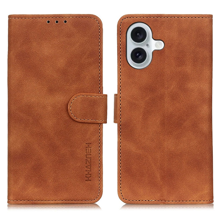 KHAZNEH Retro Texture Leather Phone Case, Series 1