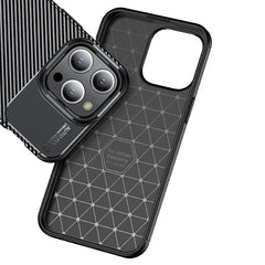 Carbon Fiber Texture Shockproof TPU Phone Case